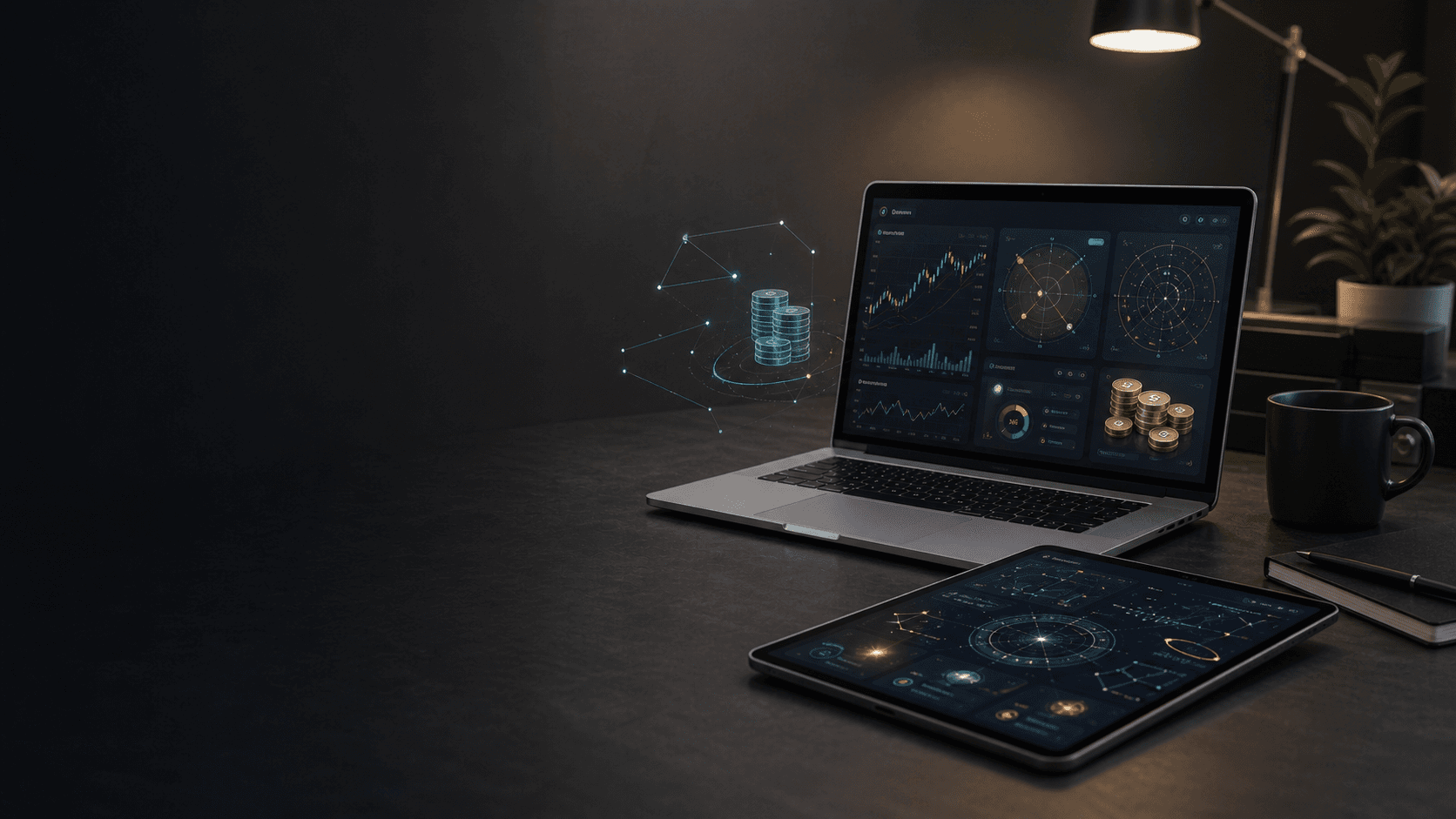 Software workspace with analytics interfaces